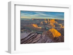 Sunrise at Dead Horse Point SP, Colorado River and Canyonlands NP-Howie Garber-Framed Photographic Print