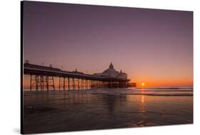 Sunrise at Eastbourne Pier, Eastbourne, East Sussex, England, United Kingdom, Europe-Andrew Sproule-Stretched Canvas