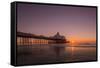 Sunrise at Eastbourne Pier, Eastbourne, East Sussex, England, United Kingdom, Europe-Andrew Sproule-Framed Stretched Canvas