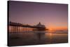 Sunrise at Eastbourne Pier, Eastbourne, East Sussex, England, United Kingdom, Europe-Andrew Sproule-Stretched Canvas