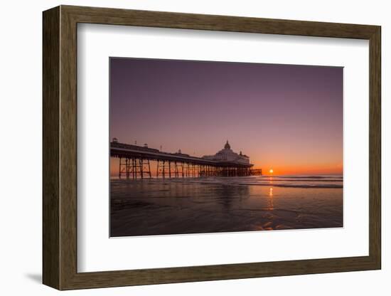 Sunrise at Eastbourne Pier, Eastbourne, East Sussex, England, United Kingdom, Europe-Andrew Sproule-Framed Photographic Print