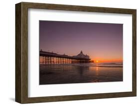 Sunrise at Eastbourne Pier, Eastbourne, East Sussex, England, United Kingdom, Europe-Andrew Sproule-Framed Photographic Print