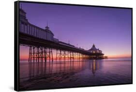 Sunrise at Eastbourne Pier, Eastbourne, East Sussex, England, United Kingdom, Europe-Andrew Sproule-Framed Stretched Canvas