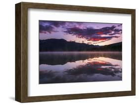 Sunrise at Edith Lake, Jasper National Park, Alberta, Canada.-Russ Bishop-Framed Photographic Print