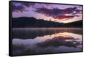 Sunrise at Edith Lake, Jasper National Park, Alberta, Canada.-Russ Bishop-Framed Stretched Canvas