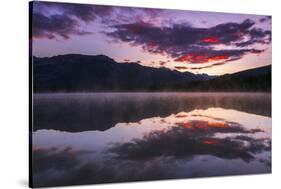 Sunrise at Edith Lake, Jasper National Park, Alberta, Canada.-Russ Bishop-Stretched Canvas