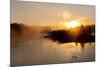 Sunrise at Fishing Bridge. Yellowstone National Park, Wyoming.-Tom Norring-Mounted Premium Photographic Print