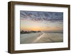 Sunrise at Fort Myers Beach, Florida, USA-Chuck Haney-Framed Photographic Print