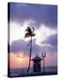 Sunrise at Ft Lauderdale Beach, Florida, USA-Walter Bibikow-Stretched Canvas