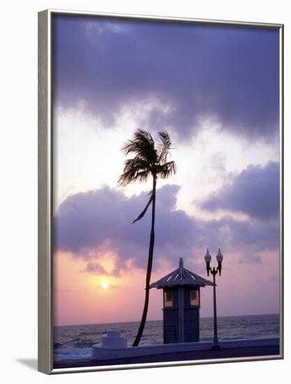 Sunrise at Ft Lauderdale Beach, Florida, USA-Walter Bibikow-Framed Photographic Print