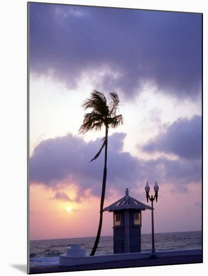 Sunrise at Ft Lauderdale Beach, Florida, USA-Walter Bibikow-Mounted Photographic Print