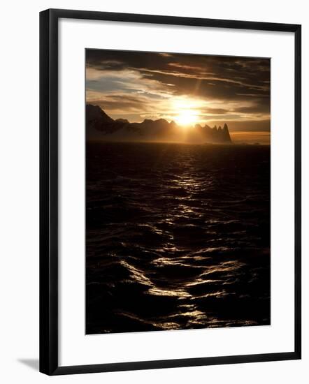 Sunrise at Gerlach Strait, Antarctica, Polar Regions-null-Framed Photographic Print
