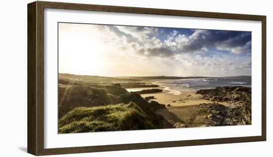 Sunrise at Gwithian Beach, Cornwall, England, United Kingdom-Mark Chivers-Framed Photographic Print