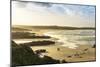 Sunrise at Gwithian Beach, Cornwall, England, United Kingdom-Mark Chivers-Mounted Photographic Print