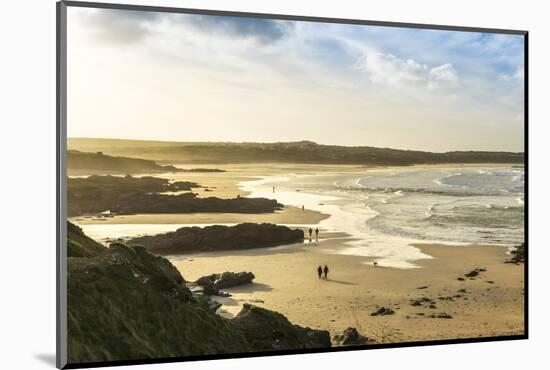 Sunrise at Gwithian Beach, Cornwall, England, United Kingdom-Mark Chivers-Mounted Photographic Print