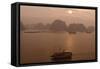 Sunrise at Halong Bay, UNESCO World Heritage Site, Vietnam, Indochina, Southeast Asia, Asia-Rolf Richardson-Framed Stretched Canvas