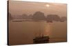 Sunrise at Halong Bay, UNESCO World Heritage Site, Vietnam, Indochina, Southeast Asia, Asia-Rolf Richardson-Stretched Canvas