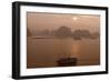 Sunrise at Halong Bay, UNESCO World Heritage Site, Vietnam, Indochina, Southeast Asia, Asia-Rolf Richardson-Framed Photographic Print