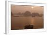 Sunrise at Halong Bay, UNESCO World Heritage Site, Vietnam, Indochina, Southeast Asia, Asia-Rolf Richardson-Framed Photographic Print