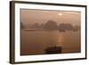 Sunrise at Halong Bay, UNESCO World Heritage Site, Vietnam, Indochina, Southeast Asia, Asia-Rolf Richardson-Framed Photographic Print