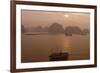 Sunrise at Halong Bay, UNESCO World Heritage Site, Vietnam, Indochina, Southeast Asia, Asia-Rolf Richardson-Framed Photographic Print