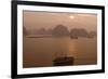 Sunrise at Halong Bay, UNESCO World Heritage Site, Vietnam, Indochina, Southeast Asia, Asia-Rolf Richardson-Framed Photographic Print