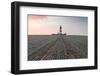 Sunrise at Happisburgh Lighthouse on a Frosty Morning, Happisburgh, Norfolk, England, U.K.-Bill Ward-Framed Photographic Print