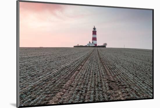 Sunrise at Happisburgh Lighthouse on a Frosty Morning, Happisburgh, Norfolk, England, U.K.-Bill Ward-Mounted Photographic Print