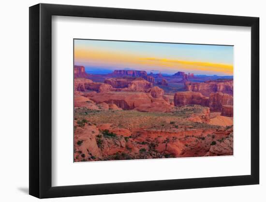 Sunrise at Hunts Mesa Panorama-aiisha-Framed Photographic Print