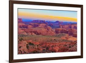 Sunrise at Hunts Mesa Panorama-aiisha-Framed Photographic Print