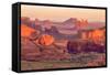 Sunrise at Hunts Mesa Viewpoint-aiisha-Framed Stretched Canvas