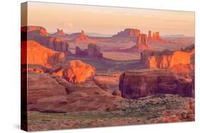 Sunrise at Hunts Mesa Viewpoint-aiisha-Stretched Canvas
