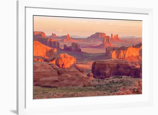 Sunrise at Hunts Mesa Viewpoint-aiisha-Framed Photographic Print