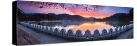 Sunrise at Kandy Lake and the Clouds Wall (Walakulu Wall)-Matthew Williams-Ellis-Stretched Canvas