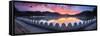 Sunrise at Kandy Lake and the Clouds Wall (Walakulu Wall)-Matthew Williams-Ellis-Framed Stretched Canvas