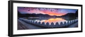 Sunrise at Kandy Lake and the Clouds Wall (Walakulu Wall)-Matthew Williams-Ellis-Framed Photographic Print