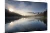 Sunrise at Lake Matheson, near the Fox Glacier in South Westland, South Island, New Zealand-Ed Rhodes-Mounted Photographic Print