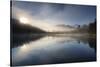 Sunrise at Lake Matheson, near the Fox Glacier in South Westland, South Island, New Zealand-Ed Rhodes-Stretched Canvas