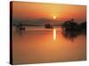 Sunrise at Lake Onuma-null-Stretched Canvas