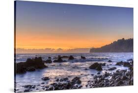 Sunrise at Laupahoehoe Beach Park, Hamakua Coast, Big Island, Hawaii-Stuart Westmorland-Stretched Canvas