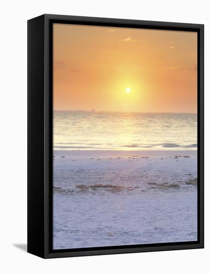 Sunrise at Lighthouse Beach, Sanibel, Florida, USA-Rob Tilley-Framed Stretched Canvas