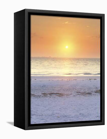 Sunrise at Lighthouse Beach, Sanibel, Florida, USA-Rob Tilley-Framed Stretched Canvas