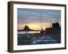 Sunrise at Lindisfarne, Holy Island, Northumberland, England, United Kingdom, Europe-Wogan David-Framed Photographic Print