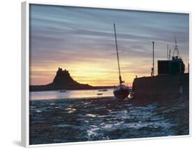 Sunrise at Lindisfarne, Holy Island, Northumberland, England, United Kingdom, Europe-Wogan David-Framed Photographic Print