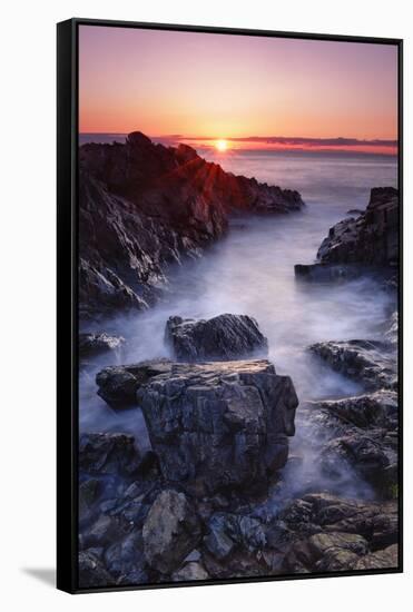 Sunrise at Marginal Way-Michael Blanchette Photography-Framed Stretched Canvas