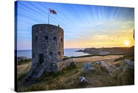 Sunrise at Martello Tower No 5, L'Ancresse Bay, Guernsey, Channel Islands-Neil Farrin-Stretched Canvas