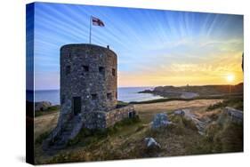 Sunrise at Martello Tower No 5, L'Ancresse Bay, Guernsey, Channel Islands-Neil Farrin-Stretched Canvas