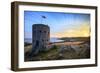 Sunrise at Martello Tower No 5, L'Ancresse Bay, Guernsey, Channel Islands-Neil Farrin-Framed Photographic Print