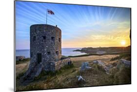 Sunrise at Martello Tower No 5, L'Ancresse Bay, Guernsey, Channel Islands-Neil Farrin-Mounted Photographic Print