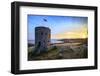 Sunrise at Martello Tower No 5, L'Ancresse Bay, Guernsey, Channel Islands-Neil Farrin-Framed Photographic Print